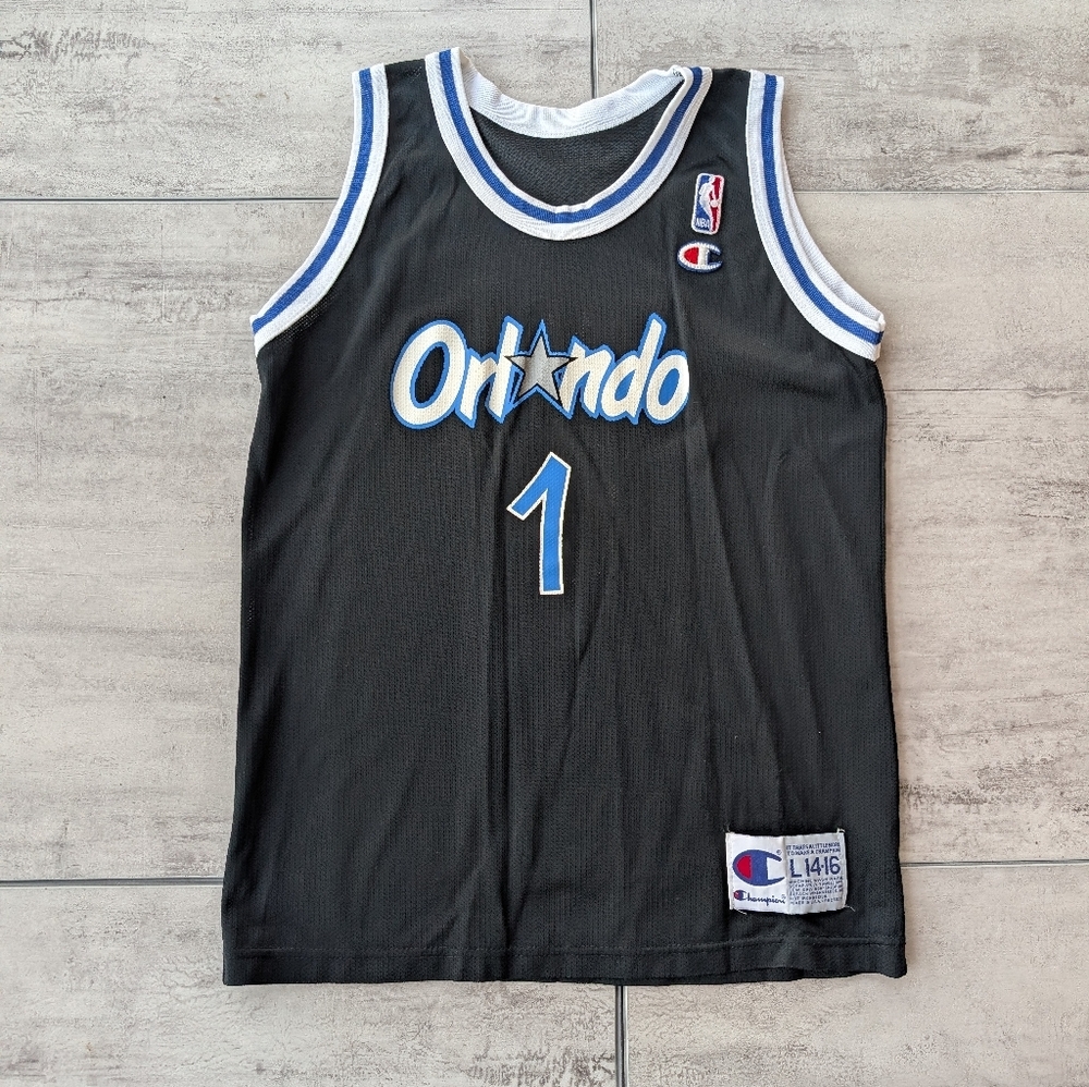 Vintage Champion NBA Orlando Penny Hardaway 1 Jersey Youth 14/16